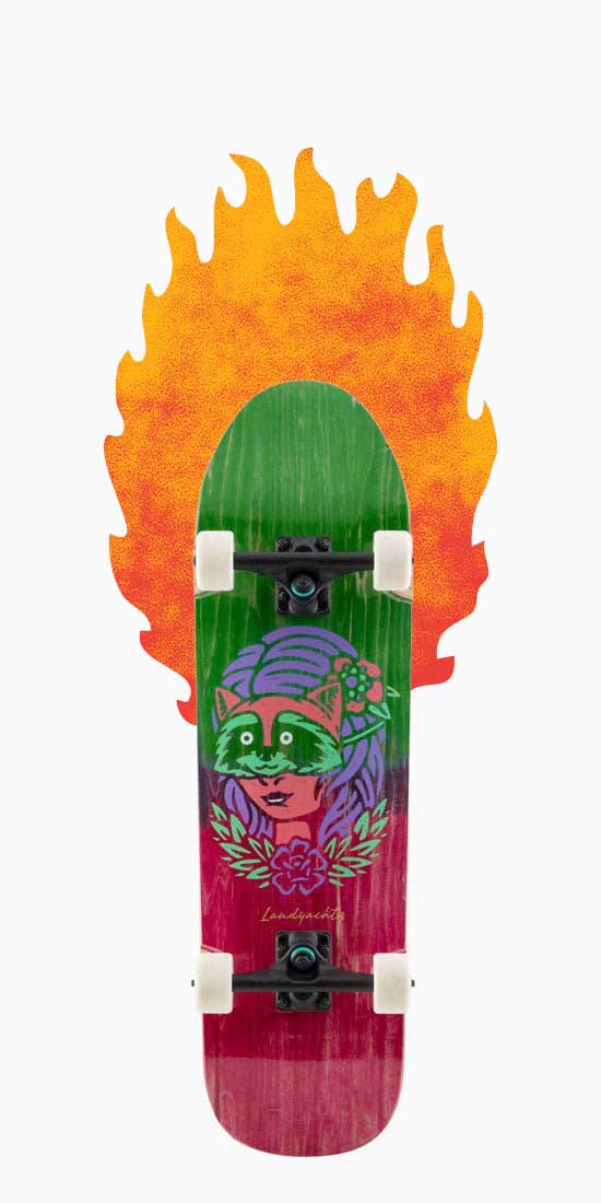 LANDYACHTZ スケートボード ホワイト Amazon.com : Landyachtz Skateboards Butter White Lines