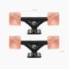 Bundle – Black Polar Bear 105mm(2), 63mm 78a Fatty Pink White(4), Grey 88a bushings(4) & 8mm Spaceball Bearings(8) 2 with Sizes