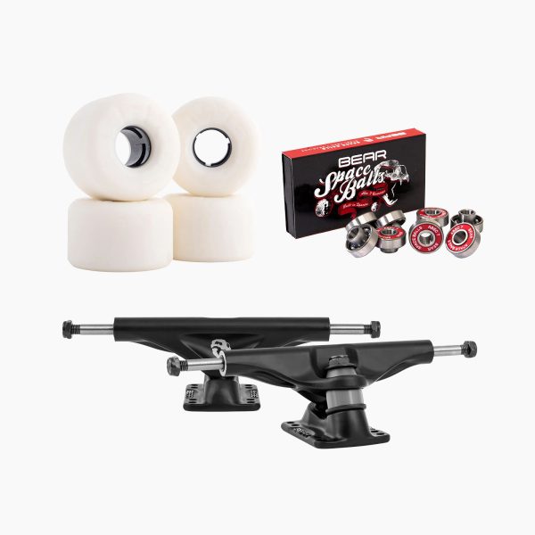 Bundle – Polar Bear 155mm Tall(2), 60mm 78a Lil’ EZ Hawgs White(4), Light Grey 93a bushings(4) & 8mm Spaceball Bearings(8) 1