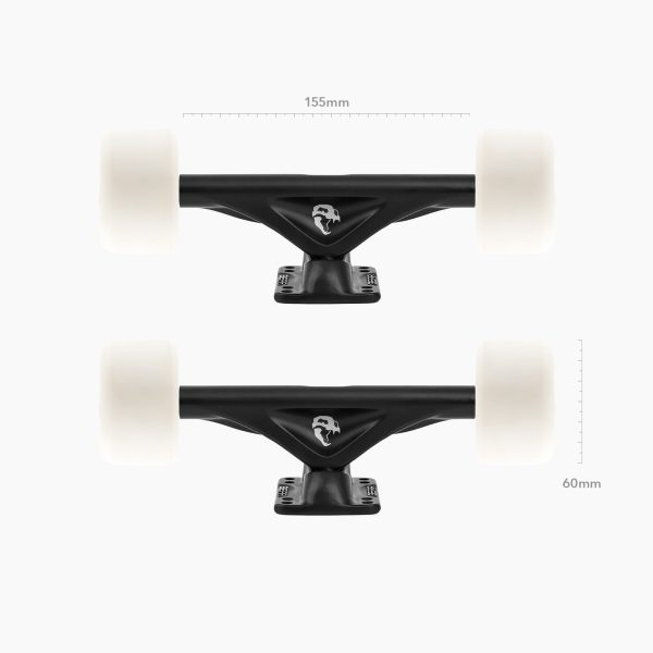 Bundle – Polar Bear 155mm Tall(2), 60mm 78a Lil’ EZ Hawgs White(4), Light Grey 93a bushings(4) & 8mm Spaceball Bearings(8) 2